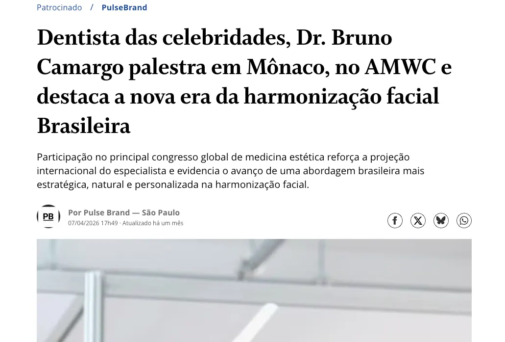 Reportagem: Dr. Bruno Camargo palestra em Mônaco, no AMWC